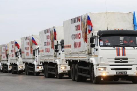 Украинскую границу пересек очередной гумконвой из России Украинскую границу пересек очередной гумконвой из России