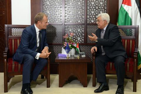 Глава Палестины и председатель Евросовета обсудили процесс мирного урегулирования Глава Палестины и председатель Евросовета обсудили процесс мирного урегулирования