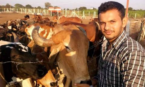Селфи с коровой: забавный конкурс в Индии