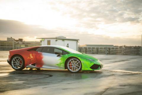 Lamborghini Huracan с удивительным окрасом (ФОТО) Lamborghini Huracan с удивительным окрасом (ФОТО)