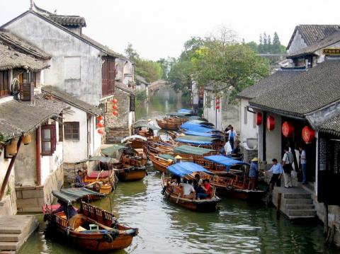 Китайская Венеция, или как выглядит город Чжоучжуан (ФОТО)
