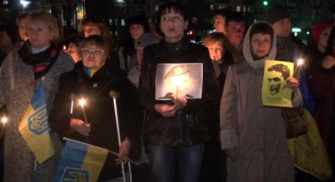 На Донбассе молились за освобождение Надежды Савченко (ВИДЕО)