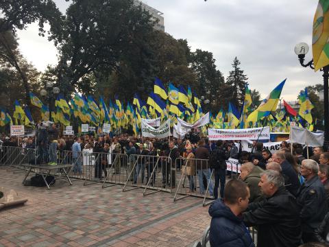 Аграрии Украины массово вышли на митинг (ФОТО)
