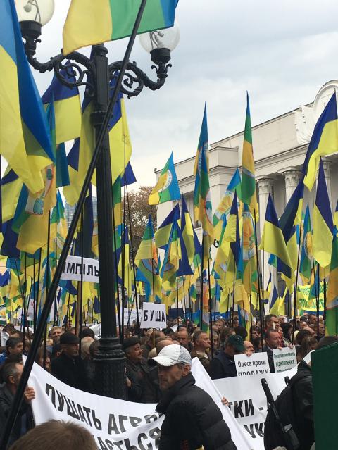 Аграрии Украины массово вышли на митинг (ФОТО)