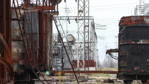 Луганская ТЭЦ: работа на линии разграничения (ФОТО)