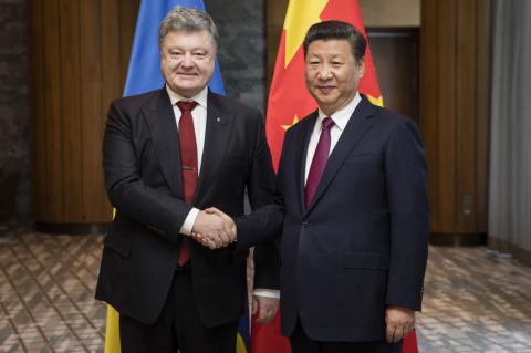 Президент Украины провел встречу с лидером Китайской народной республики