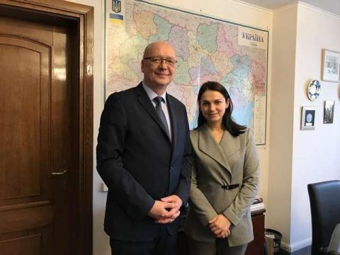 Председатель Комитета по иностранным делам Анна Гопко провела встречу с Чрезвычайным и Полномочным Послом Чешской Республики в Украине Радеком Матула