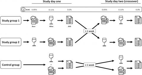 Порядок алкогольных напитков не влияет на похмелье - ученые