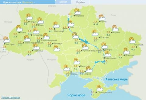 Под конец следующей недели в Украину вернется снег