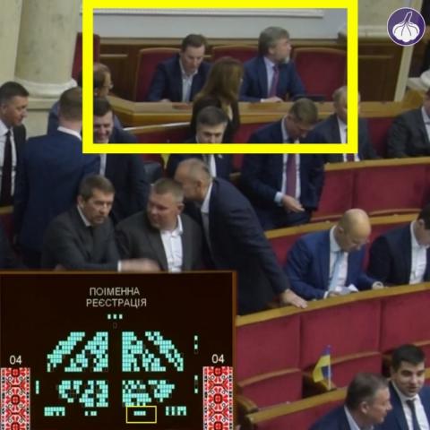 Первое заседание ВР: двое оппоблоковцев попались на кнопкодавстве Первое заседание ВР: двое оппоблоковцев попались на кнопкодавстве