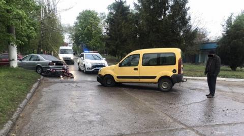 В Первомайске водитель авто сбил подростка на мотоцикле