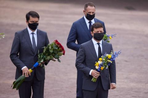 Председатель Верховной Рады Украины принял участие в церемонии чествования памяти жертв трагедии Бабьего Яра
