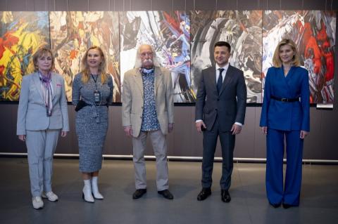 Владимир и Елена Зеленские посетили выставку художника Ивана Марчука и предложили ему здание для создания музея
