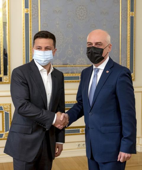 Президент встретился с вице-премьер-министром, главой МИД Грузии