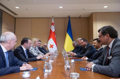 Глава государства встретился с Премьер-министром Грузии