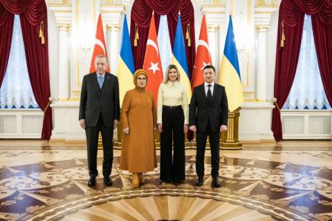 Первая леди Украины встретилась в Киеве с первой леди Турции