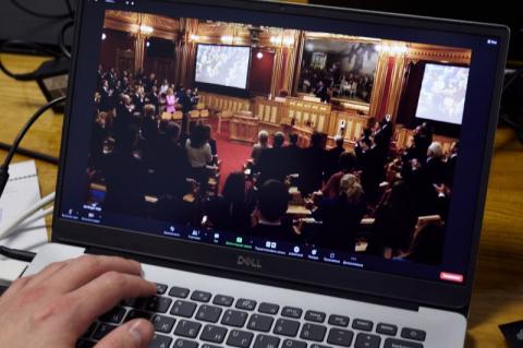Выступление Президента Украины Владимира Зеленского в парламенте Норвегии – Стортинге