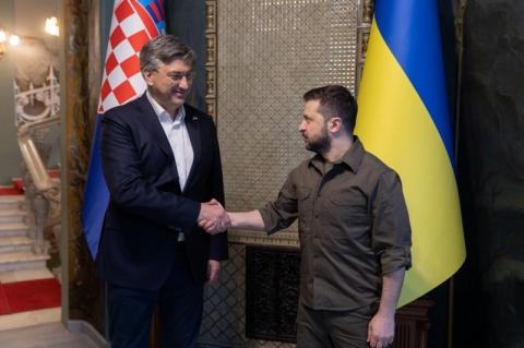Президент Украины обсудил с Премьер-министром Хорватии усиление санкций, сотрудничество в сфере безопасности, энергетике и на пути евроинтеграции