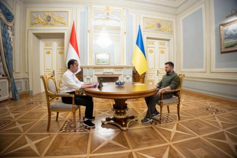 Глава государства провел переговоры с Президентом Индонезии, который прибыл с визитом в Киев