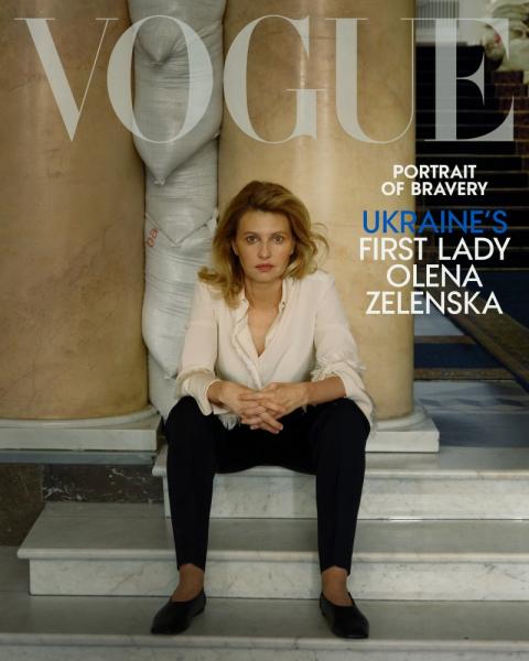 Первая леди в интервью журналу Vogue рассказала о сопротивлении Украины российскому вторжению