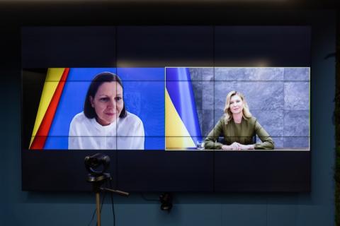 Елена Зеленская провела видеоразговоры с супругами глав государств и правительств Бельгии, Австрии, Северной Македонии, Испании и Сербии