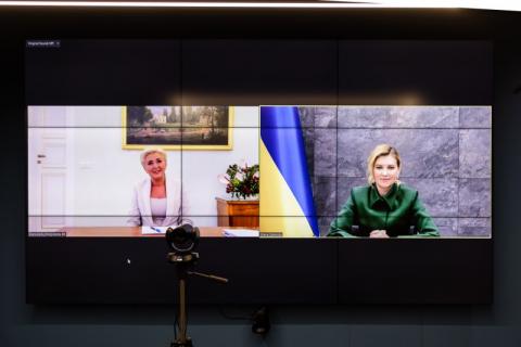 Елена Зеленская провела очередную серию видеоразговоров с супругами глав государств и правительств – участницами второго Саммита первых леди и джентльменов