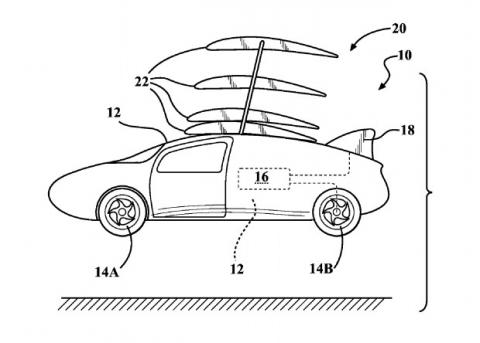Toyota запатентовала автомобильное крыло-этажерку (ФОТО)