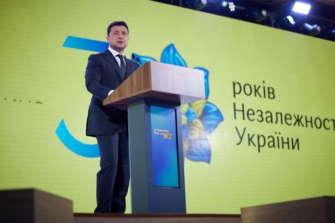 Владимир Зеленский: 30-летие независимости Украины – это возможность понять, чему мы научились за эти годы и чему должны научиться, чтобы сохранить страну