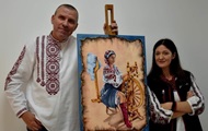 Слепой художник с Донбасса пишет картины в поддержку ВСУ